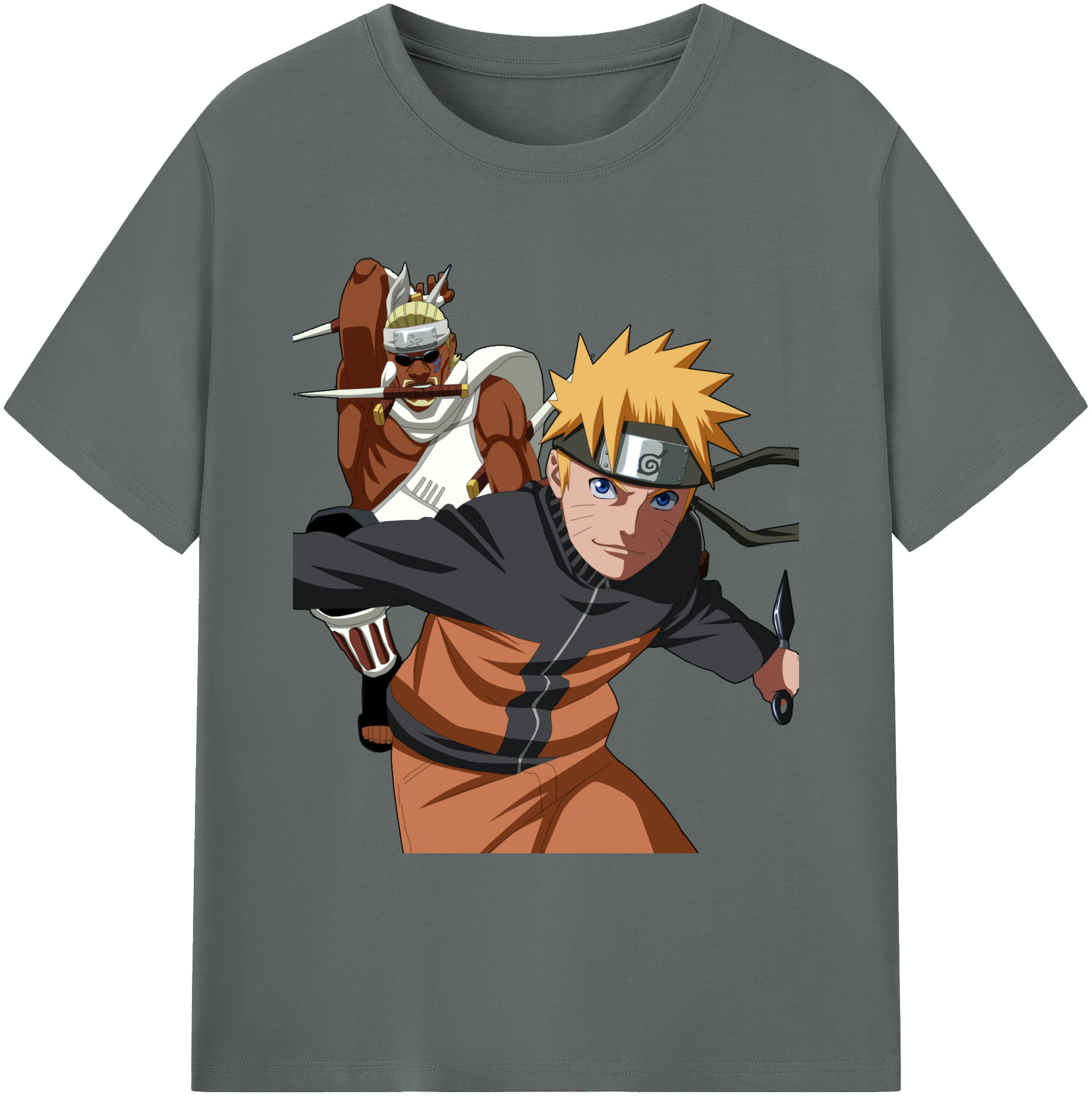 （画像用） NARUTO -ナルト- うずまき ナルト Uzumaki Naruto 綿100％ メンズ半袖Tシャツ｜肌触りやわらか＆通気性